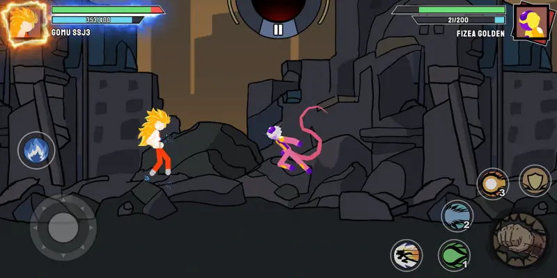 Stickman Warriors - Super Dragon Shadow Fight android App screenshot 9