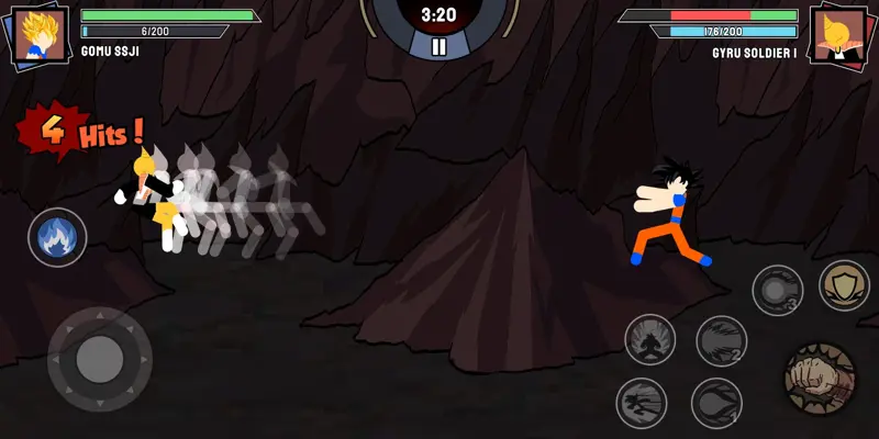 Stickman Warriors - Super Dragon Shadow Fight android App screenshot 12