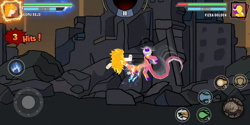 Stickman Warriors - Super Dragon Shadow Fight android App screenshot 4